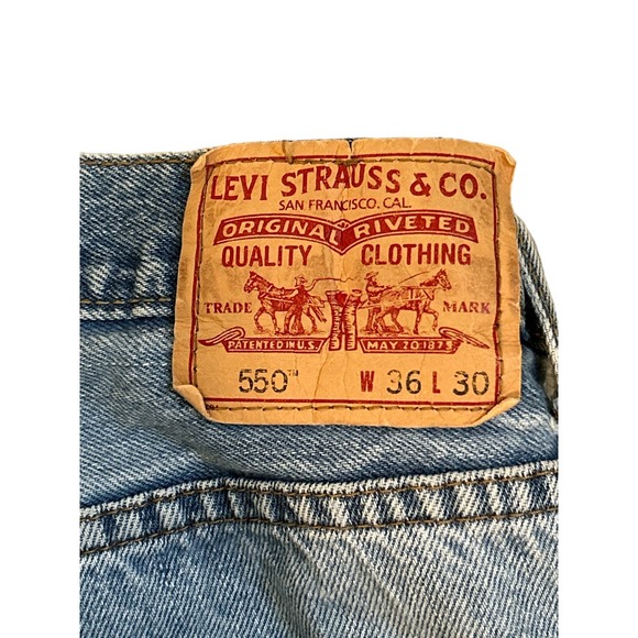 Levi's Relaxed Fit 550 Jeans - Size 36 X 30 - Picture 7 of 11